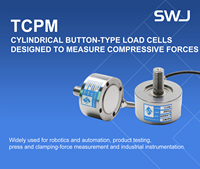 Sensor de fuerza de alta precisión OEM/ODM de 200 kg con celda de carga de botón de compresión en miniatura, medidor de deformación de acero aleado, sensor de peso 2.0mV/V
