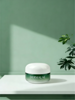 Flacon en verre dégradé vert givré avec bouchon blanc - Contenant de luxe pour sérum cosmétique et huile essentielle - Flacons de soin de la peau de luxe