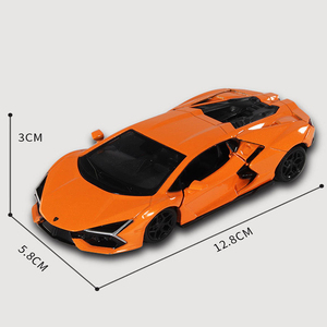 Modellino Auto 1/36 Lm Revuelto Borghini in Metallo Pressofuso e Plastica con Funzione Pullback, Suono e Luci MKD, Regalo per Bambini - Product Image 2