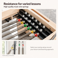 Durbale Reformer de Pilates pliable en aluminium avec Jumpboard et ressorts musicaux, pour cours de groupe et entraînements individuels