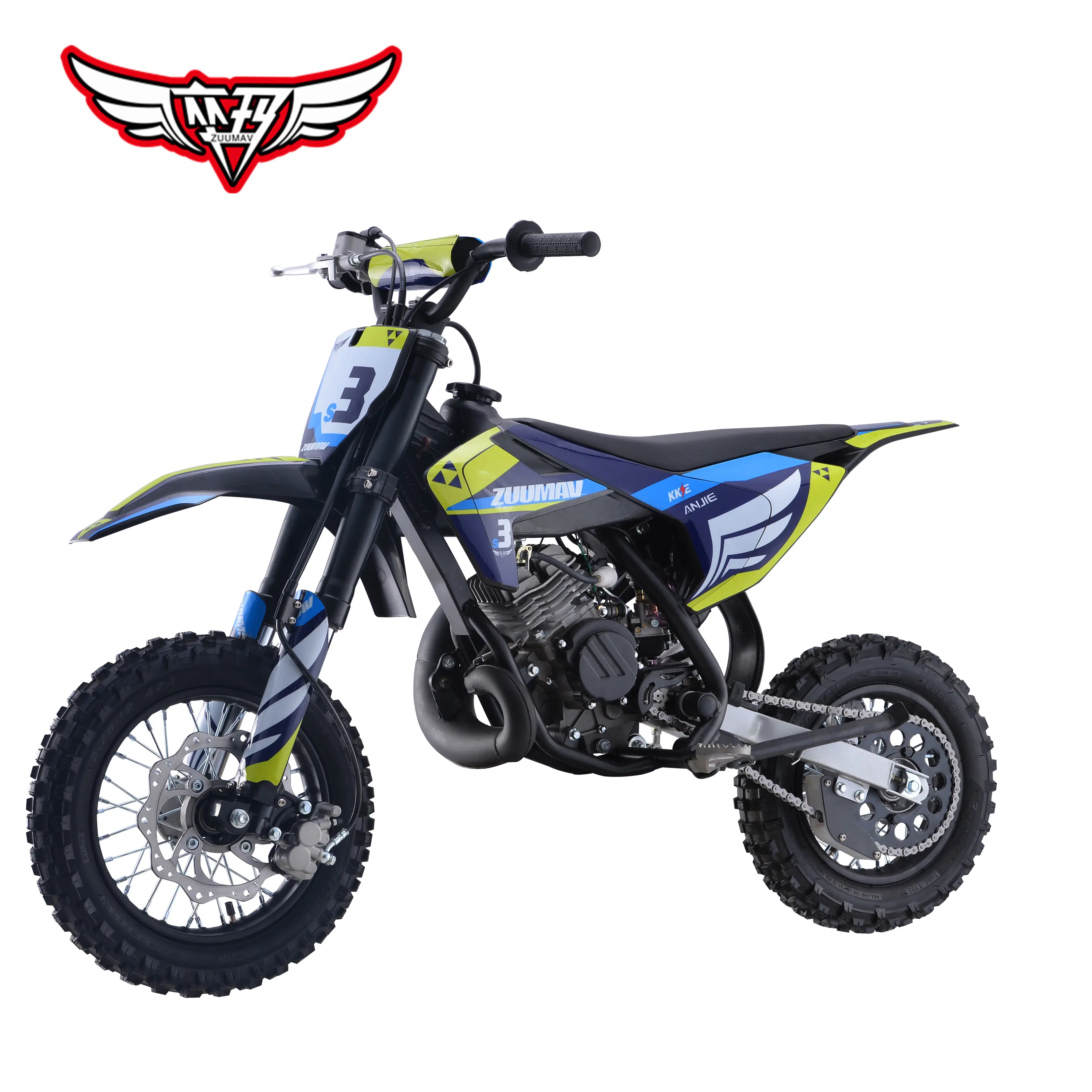 Factory Direct Sales ZUUMAV Kids 50cc Off Road Pit Bike Kids Dirt Bikes 2 Stroke Pocket Bikes