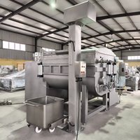 Automatische hydraulische kolomheftruck voor voedselverwerking, geschikt voor vlees, groenten, fruit en materiaaltransport.