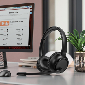 Pour <span class=keywords><strong>casque</strong></span> de vidéoconférence <span class=keywords><strong>Bluetooth</strong></span> 5.5 avec centre de Service clientèle pour <span class=keywords><strong>casque</strong></span> de Microphone de Communication en ligne Qualcomm - Product Image 3