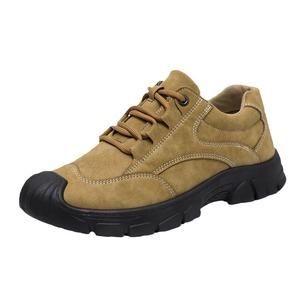 Chaussures de randonnée en montagne pour hommes, tendance été, en cuir véritable imperméable, de haute qualité, avec logo personnalisé, fourniture directe d'usine - Product Image 2