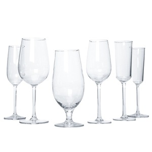 Verres à vin, gobelets et flûtes en polycarbonate transparent, réutilisables, de qualité alimentaire, résistants aux chutes, personnalisables en gros - Product Image 1