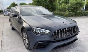 Pour <span class=keywords><strong>Mercedes</strong></span> Benz <span class=keywords><strong>AMG</strong></span> Classe E W213 Mise à Niveau E63 Kit de Carrosserie en Fibre de Carbone Sèche Capot Matériau PP Kit Large 1:1 Année 2021 - Product Image 6