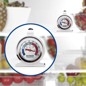 Termómetro Analógico de Acero Inoxidable, Termómetro Bimetálico para Refrigerador y Congelador para Uso Doméstico - Product Image 4