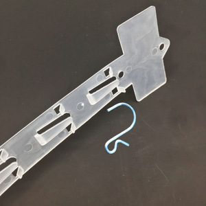 Hiplastics Merchandising Nhựa Treo Clip Strip Với S Hooks Có Thể Gập Lại Hiển Thị Cho Rack - Product Image 2