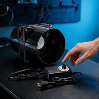 Ventilateur d'extraction de 12 cm avec contrôleur de vitesse, extracteur d'air de cuisine pour système de ventilation de serre hydroponique