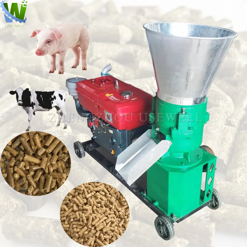 Small poultry animal food making machine feed fish feed pellet granule making machine price india