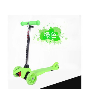 <b>Little</b> Prodigy Kids Scooter Green Height Adjustable Foldable 3 6 Years - Product Image 1