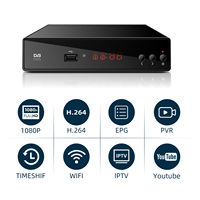 Venta caliente Receptor Terrestre Colombia Receptor de Tv Digital Dvbt2 Set Top Box Descodificador Tdt Sintonizador de Dvb-t2