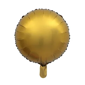 Grosir tikar balon-2020 Gaya Baru 18 Inch Foil Ballon Bentuk Bulat Aluminium Foil Balon Globos Al Por Walikota Bulat Helium Foil Balon