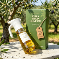 Vente d'usine – Bouteille en verre de 200 ml pour huile d'olive, vaporisateur de cuisine domestique avec boucle à ressort, flacon pulvérisateur atomiseur en verre
