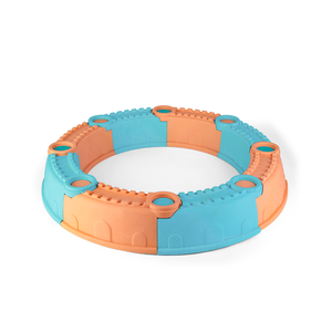 Ensemble de jouets de plage en paille de blé pour construction murale de sable, 9 pièces, avec étiquette volante, comprenant seau, bêche, pelle et moules, jouets de sable écologiques pour enfants - Product Image 6