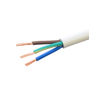순수 구리 도체 PVC 외장 PVC 절연 <span class=keywords><strong>vgv</strong></span> 전원 케이블 rvv 3x2.5mm2 3x1.5mm2 집 배선 용 전기 케이블