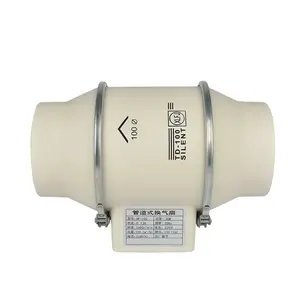 4 5 6 8 pulgadas Extractor de aire de bajo ruido Ventilador de flujo axial Ventilador de conducto de tienda de cultivo hidropónico