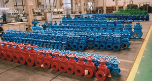 Api 6D đúc đàn hồi ngồi con dấu mềm 300mm loại nước cống Van cổng với giá bản vẽ CAD - Product Image 5