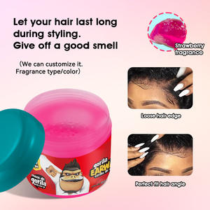 <span class=keywords><strong>Cire</strong></span> coiffante à base d'eau 300g pour barbier, étiquette personnalisée, tenue forte, rouge, pour tresses et gel. - Product Image 4