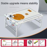 Banc de travail pliable portable 85x75x30cm avec table de fraisage, table de scie, station de travail multifonction 5-en-1 pour le travail du bois, facile à utiliser