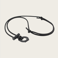 Pendentif de survie EDC Firecraft Paracord Ceramic Striker Ferro Rod Steel Fire Starter Necklace