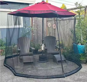 <span class=keywords><strong>Parasol</strong></span> de jardin pliable léger en polyester avec moustiquaire intégrée pour lit, idéal pour le camping (pour adultes) - Product Image 4