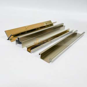 Stainless Steel Shower Tile Edge Trim <b>Corner</b> Guard for Apartment-Durable & Waterproof - Product Image 1