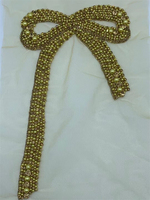 Personnalisé Délicat À La Main Arc Strass Applique pour Robe