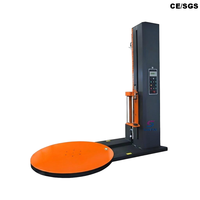 Máquina Envolvedora de Palés Tipo Plataforma Giratoria con Sensor, Aprobada por CE, Venta Directa de Fábrica, Embalaje Metálico para Exportación
