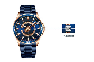 Nuevo Reloj Casual para Hombre CURREN 8359 con Correa de Acero Inoxidable, Reloj de Cuarzo Resistente al Agua con Calendario, Reloj Deportivo 2025 - Product Image 6