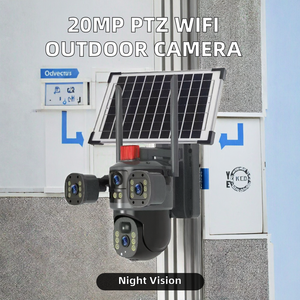 20MP 4Lens 4Screens 10X Optical Zoom PTZ IP Outdoor <b>Cameras</b> <b>WiFi</b> Security Night Vision <b>Smart</b> Tracking Home Wireless 1 Year - Product Image 2