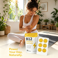 30 Parches Transdérmicos Energéticos, Fabricante de Parches de Vitamina B12 para Aliviar la Fatiga