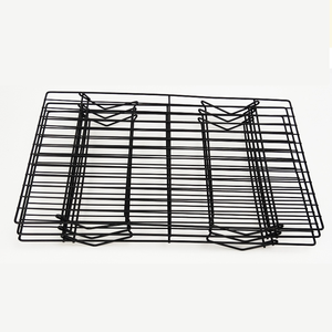 Supports de refroidissement empilables <span class=keywords><strong>à</strong></span> 3 niveaux en acier au carbone antiadhésif pour gâteaux, biscuits, <span class=keywords><strong>pain</strong></span> avec pieds pliables, résistants au <span class=keywords><strong>four</strong></span>, accessoires de cuisson - Product Image 5