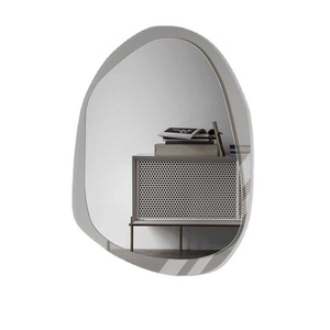 Irregular <strong>Pebble</strong> Shape Decorative <strong>Mirror</strong> Asymmetrical Wall Mounted <strong>Mirror</strong> for Living Room Bedroom - Product Image 5