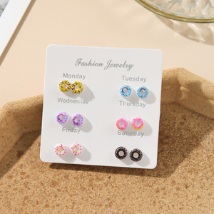 <span class=keywords><strong>Pendientes</strong></span> de Frutas Coloridos de Moda, Lindos <span class=keywords><strong>Pendientes</strong></span> de Aleación con Incrustaciones de Diamantes para Fiestas <span class=keywords><strong>Infantiles</strong></span> y Aniversarios - Product Image 3