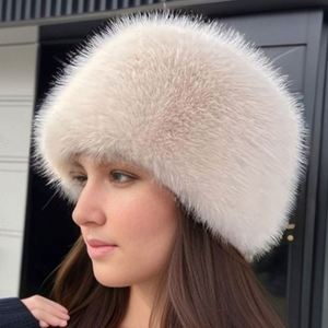 Autumn Winter Plush New Mongolian <b>Hat</b> Cold-Proof Thickened <b>Flat</b> Top Ear Women Fisherman's Bucket Fur <b>Hats</b> - Product Image 1