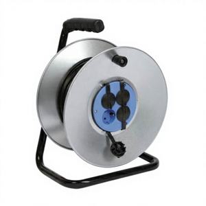 Enrouleur de câble <span class=keywords><strong>électrique</strong></span> portatif CE 30m <span class=keywords><strong>50m</strong></span> pour usage industriel avec protection enfant, 4 prises EU 250V 16A - Product Image 3