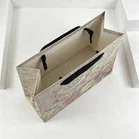Sac de shopping en papier kraft de luxe personnalisé avec poignée, mini emballage imprimé avec logo, vêtements, artisanat, bougies, cadeaux