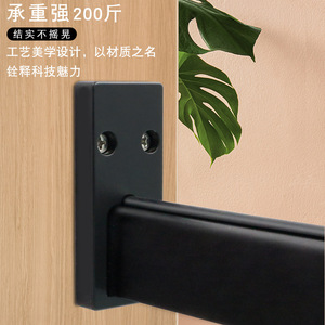 <b>Wall</b> <b>Mounted</b> Coat Rack Zinc Alloy Rectangle Heavy Duty 200Lb Capacity For Door Or <b>Wall</b> Use - Product Image 1