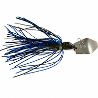 Leurre de pêche vibrant LUSHAZER à lame vibrante, style Chatter, avec jupe, hameçon simple, pour brochet, perche et prédateurs, matériel de lancer