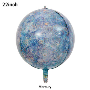 Globos 4D de 22 Pulgadas, Planeta Tierra, <span class=keywords><strong>Mercurio</strong></span>, <span class=keywords><strong>Sistema</strong></span> <span class=keywords><strong>Solar</strong></span>, Universo, Globos Esféricos para Decoración de Fiestas - Product Image 5