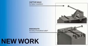 アメリカ規格ETL 1ギャングPVC新規工事用ジャンクションボックス18立方インチ電気ボックスコンセント/スイッチボックスエンクロージャボックス - Product Image 5