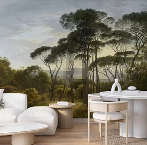 Fondos DE PANTALLA DE PAISAJE jardines forestales salidas césped de árboles altos de estilo europeo Retro - Product Image 4