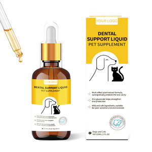 Gotas líquidas de Salud Dental Para Perros y Gatos Solución de salud bucal y <span class=keywords><strong>mal</strong></span> <span class=keywords><strong>aliento</strong></span> con fórmula segura de absorción rápida - Product Image 1