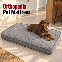 Matelas orthopédique pour chien avec option noyau en fibre de coco et housse imprimée amovible pour lits pour animaux de compagnie en marque blanche