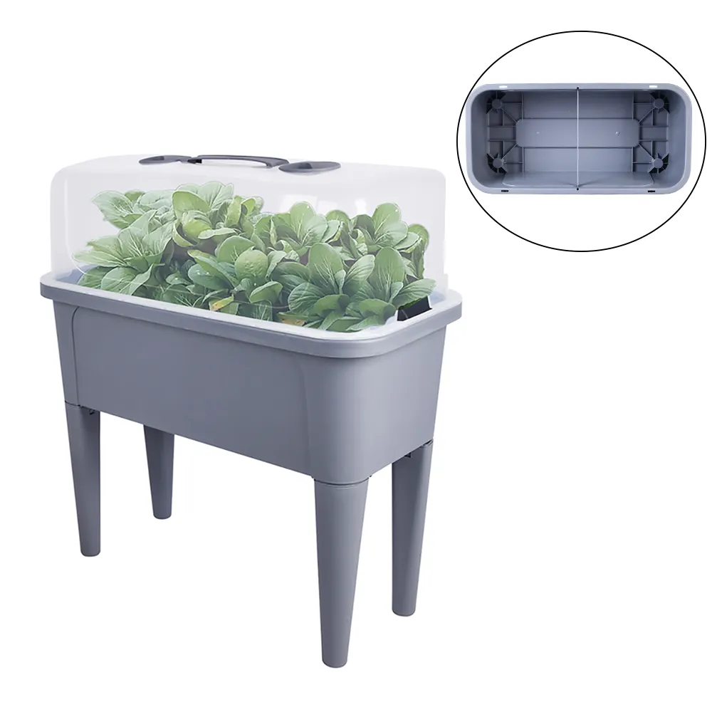 Vertak offre spéciale jardinière en plastique à arrosage automatique verticale pour jardin et lit surélevé