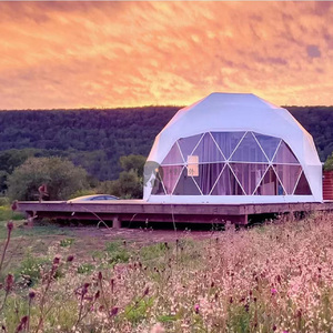 Dôme de glamping en PVC de 6 m de diamètre, tente yourte de luxe pour <span class=keywords><strong>le</strong></span> camping en plein air, avec design imperméable, <span class=keywords><strong>à</strong></span> <span class=keywords><strong>vendre</strong></span> - Product Image 1