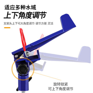 Fishing Rod Holder Stainless Steel Ground Mounted Rod Support Frame For Outdoor Fishing - Product Image 3