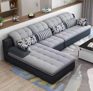 Muebles para el hogar cómodo <span class=keywords><strong>en</strong></span> forma de U <span class=keywords><strong>Esquina</strong></span> de alta densidad esponja seccional tela moderna al por mayor sofás tapizados <span class=keywords><strong>en</strong></span> China - Product Image 1