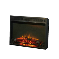 Cheminée électrique moderne intégrée de 23 pouces avec effet de flamme LED de 1500 W, chauffage avec télécommande pour une utilisation en intérieur dans les hôtels et les foyers